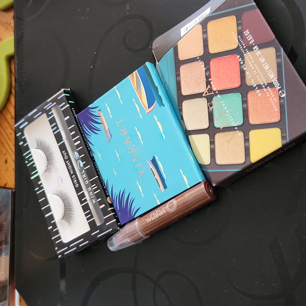 Viseart soleil la plage eyeshadow make up bundle new